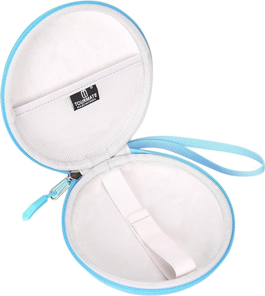 Compact EVA CD Player Carrying Case with Internal Accessory Pocket - Blue