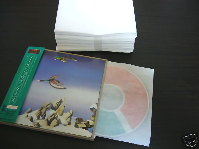 Replacement Cotton Disc Sleeves for MINI LP CDs 100 pieces inner bag