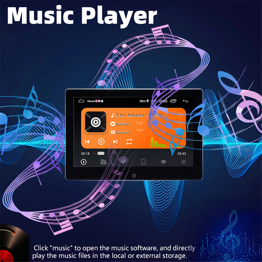 Car Headrest Multimedia Player 1080P Touch Screen Bluetooth GPS 2+32G Android 12
