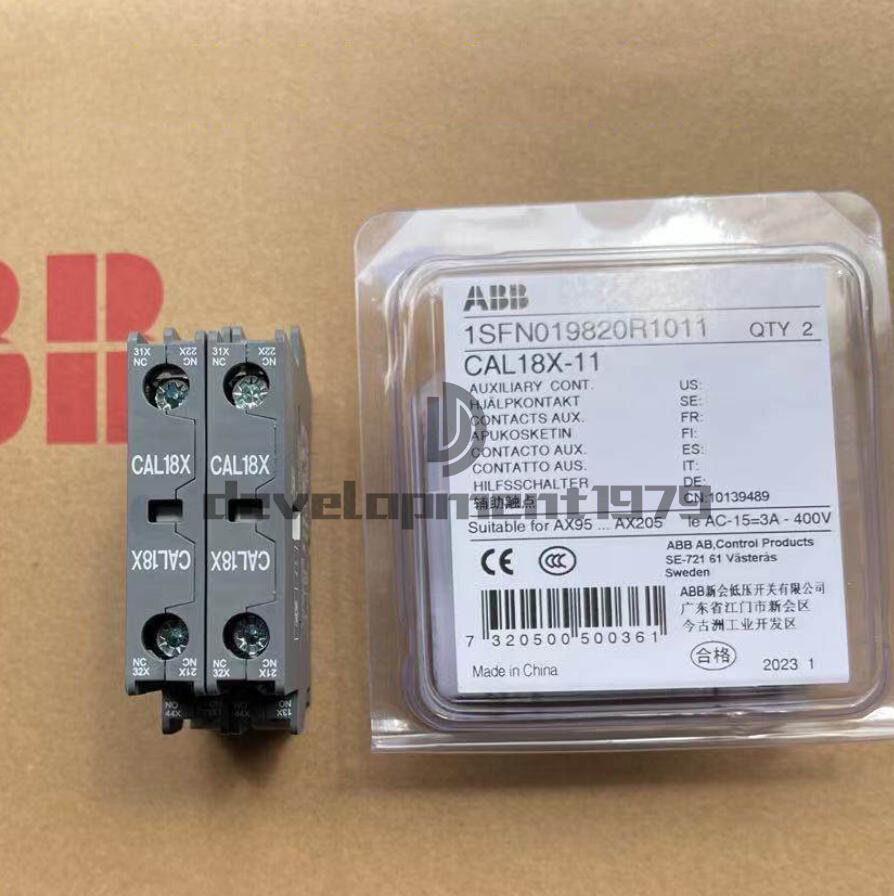 One ABB contactor auxiliary contacts CAL18X-11 new