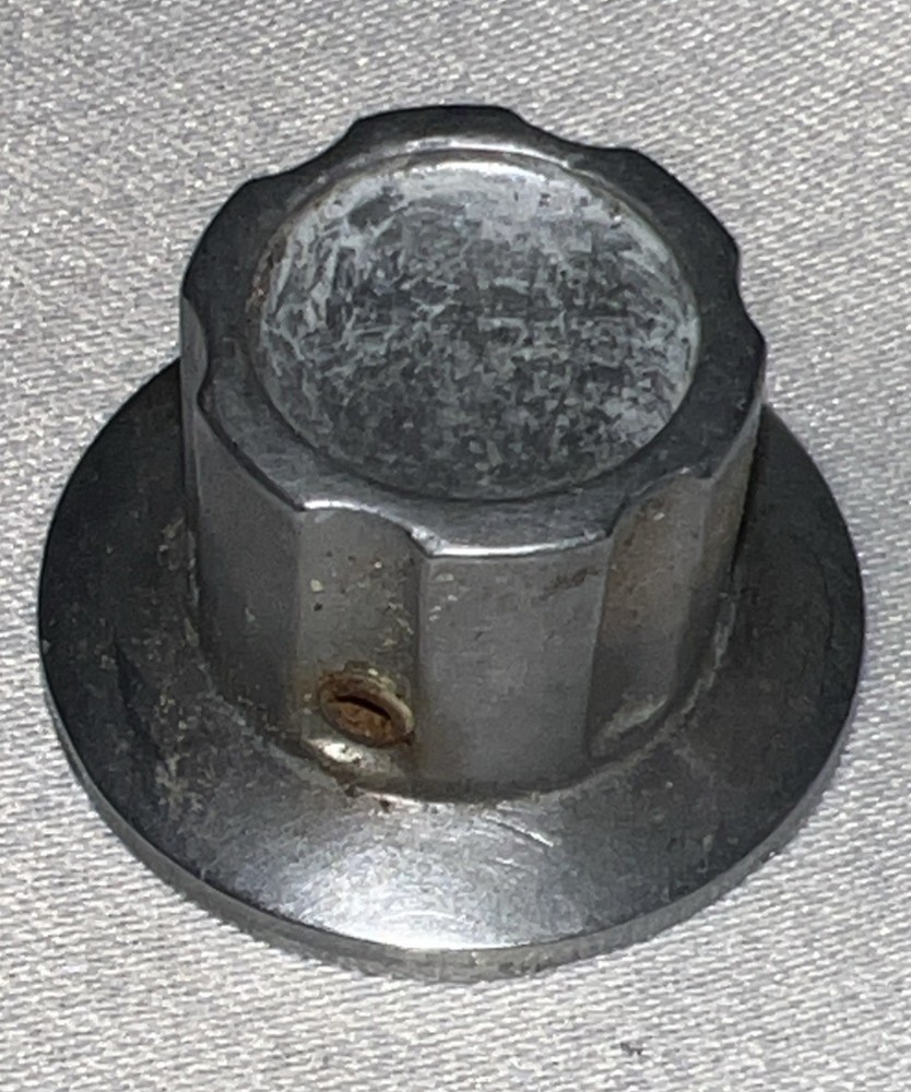 Heathkit Apache Transmitter Small Metal Knob one 1 inch Diameter .