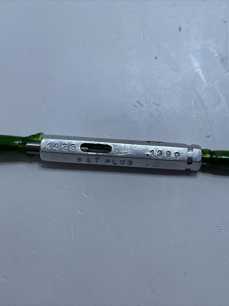 Hemco .1428 .1399 GO NO GO Set Plug Threaded Gage 8-32 NC-2A