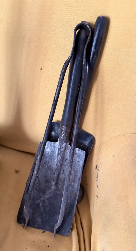 Vintage Iron Fireplace Tool Set