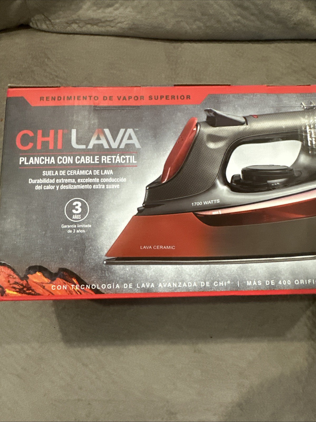 CHI STEAM: CHI LAVA Iron (13131) - Retractable Cord, Ceramic, Steam *NEW*