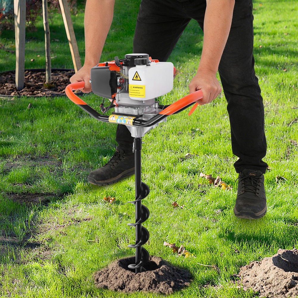 Post Hole Digger, 2.3hp Post Hole Digger With Auger Digging Bits， 2-stroke