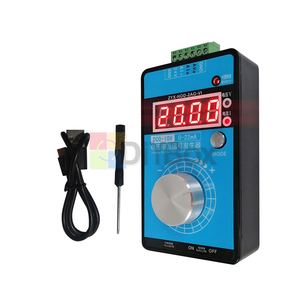 Precision 0-5V-10V Voltage 0-4-20MA Current Signal Generator Process Calibrator