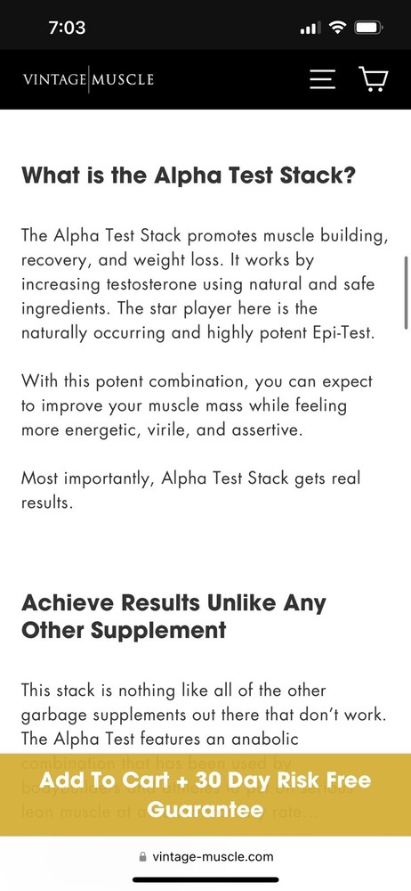 Epi/AlphaTest Stack 2 Step Precursor 2 Epi Andro5DHEA By Vintage Muscle 💪 🔥