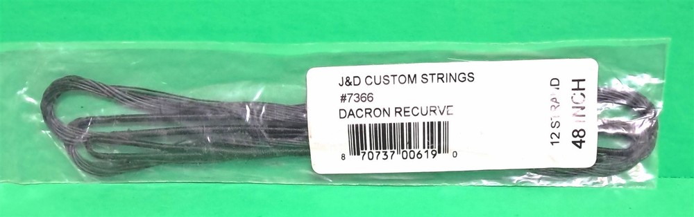 New J&D Custom Strings Premium Recurve Bow Replacement String 48" AMO 12 st B-50