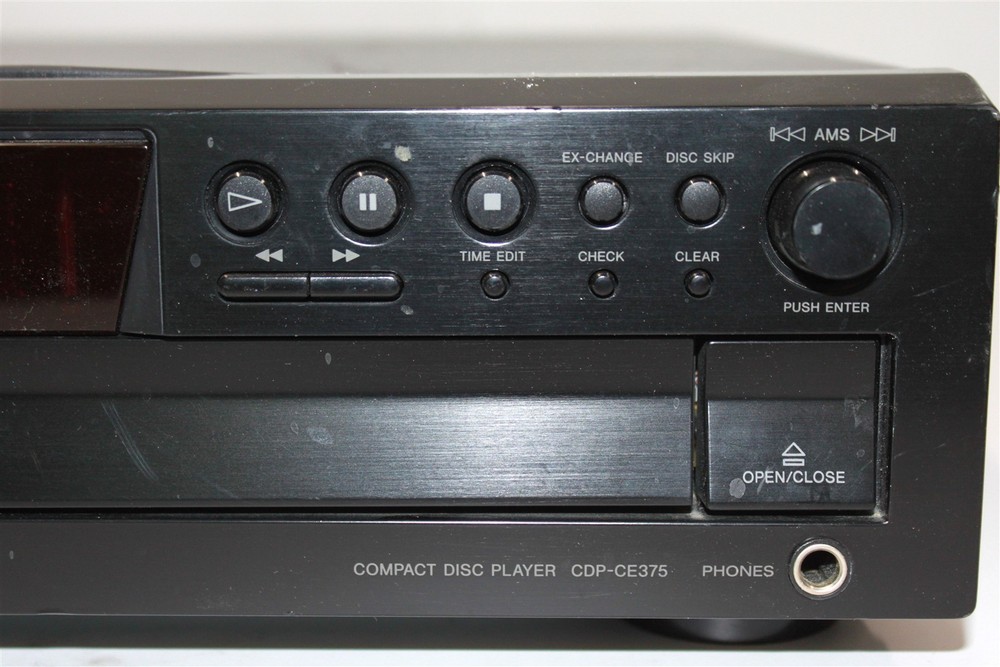 Sony CDP-CE375 5 Disc CD Player Changer USB with Remote Tested and Working