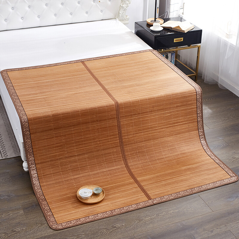 Summer Sleeping Mat For Bed Bamboo Folding Mat Rattan Cool Feeling Multi Size