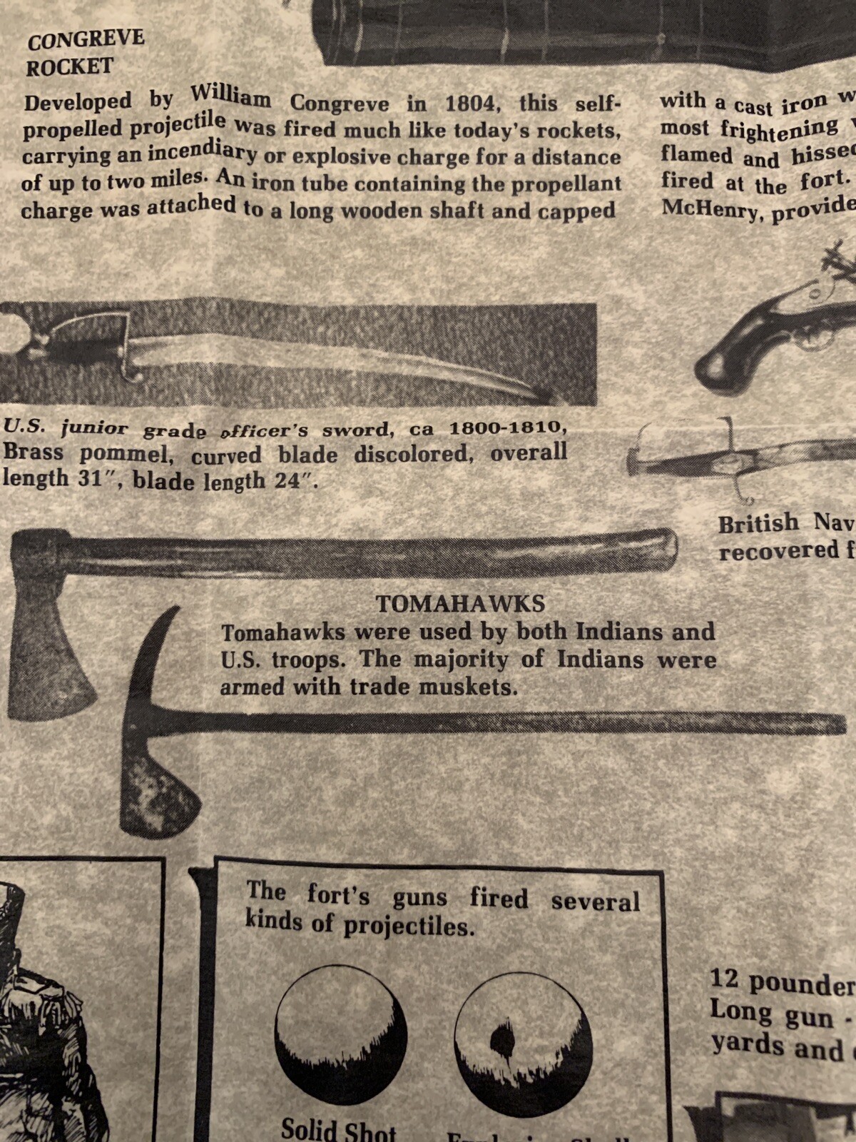Weapons Of The War of 1812