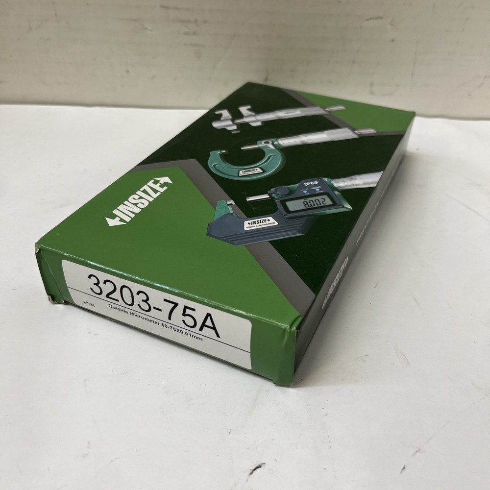 Insize 3203-75A Outside Micrometer,Ratchet Thimble