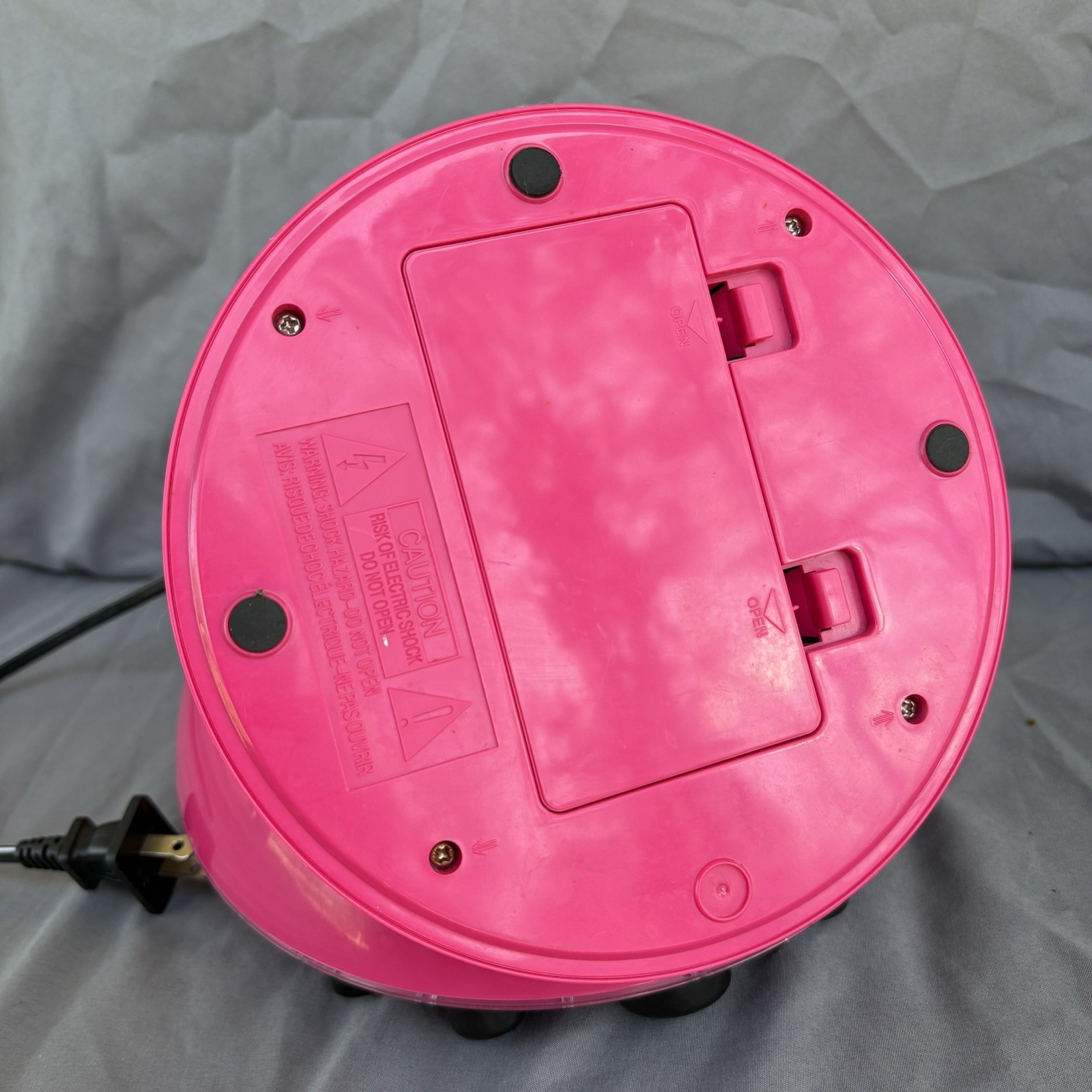 Monster High Disco party CD Player & Karaoke Machine "Flashing Lights" WORKING