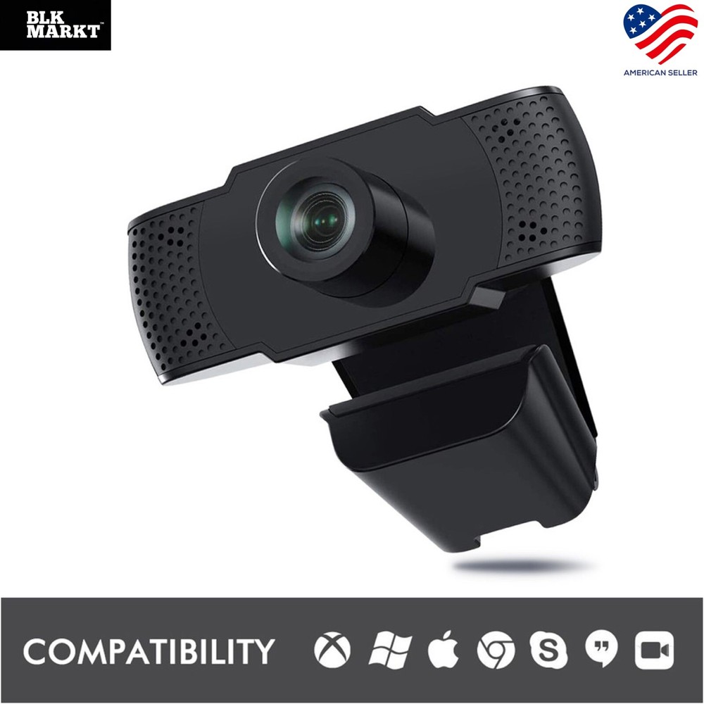 Webcam HD with Microphone Web Camera USB 2.0 for PC MAC Desktop Laptop Computer