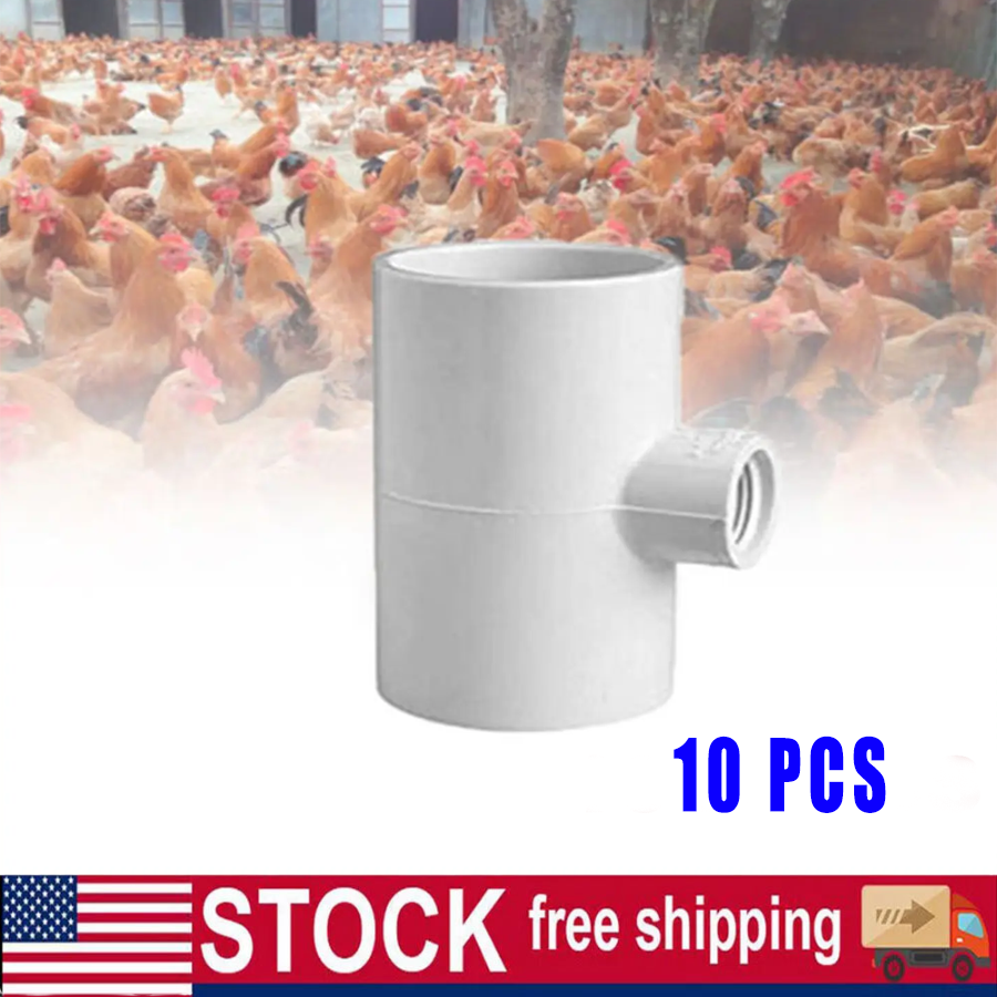 10pcs three-way Connector For Chicken Waterer Fully Automatic