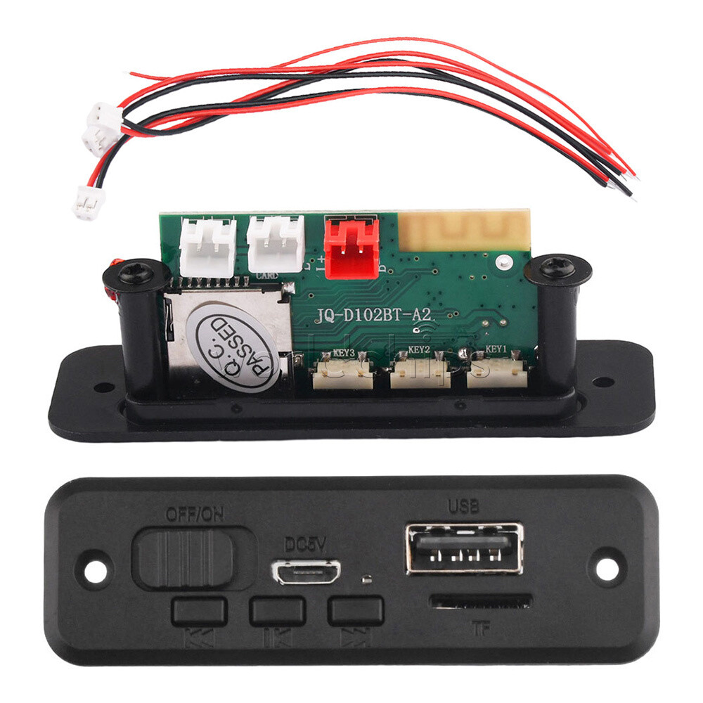 DC5V Bluetooth MP3 Player Decoder Board 2*3W Car Audio Amplifier Module FM Radio