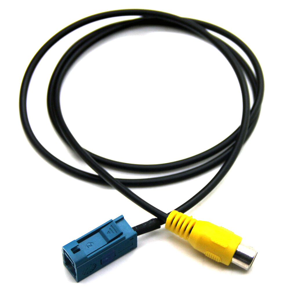 1x Car Reverse Backup Rear View Camera Video Cable Adapter Replacement