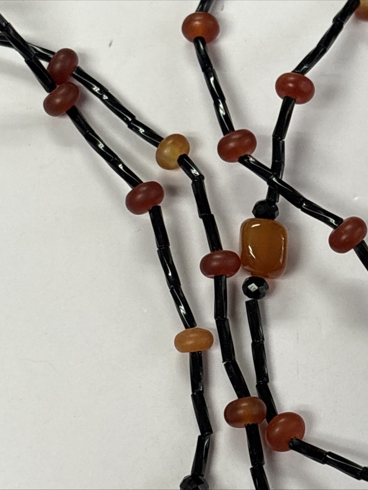 Camelian Stone Extra Long Rosary ~ READ DESCRIPTION