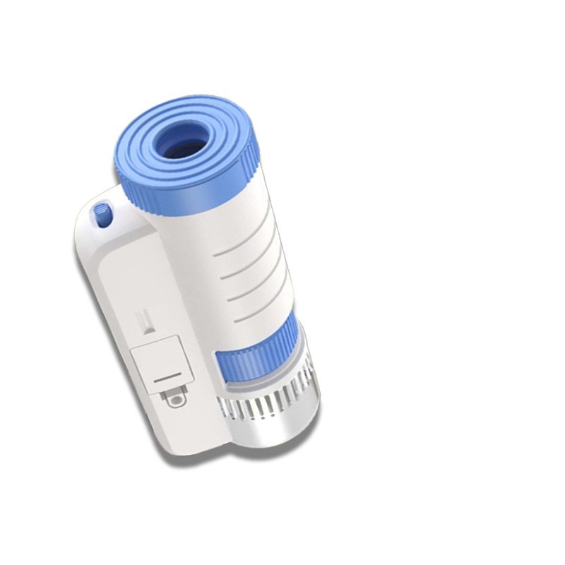 Children's Handheld Microscope Optical HD Portable Microscope Science Gift White