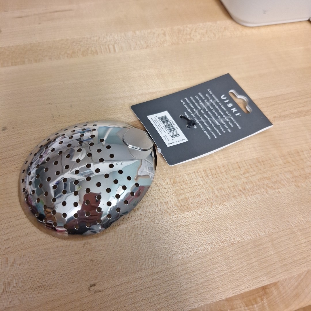 Viski Professional Stainless Steel Julep Strainer Cocktail Mixing Bar Tool NEW