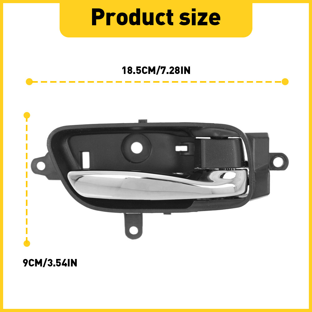 Inside Interior Door Handle & Black Chrome Passenger Side for Altima Pathfinder