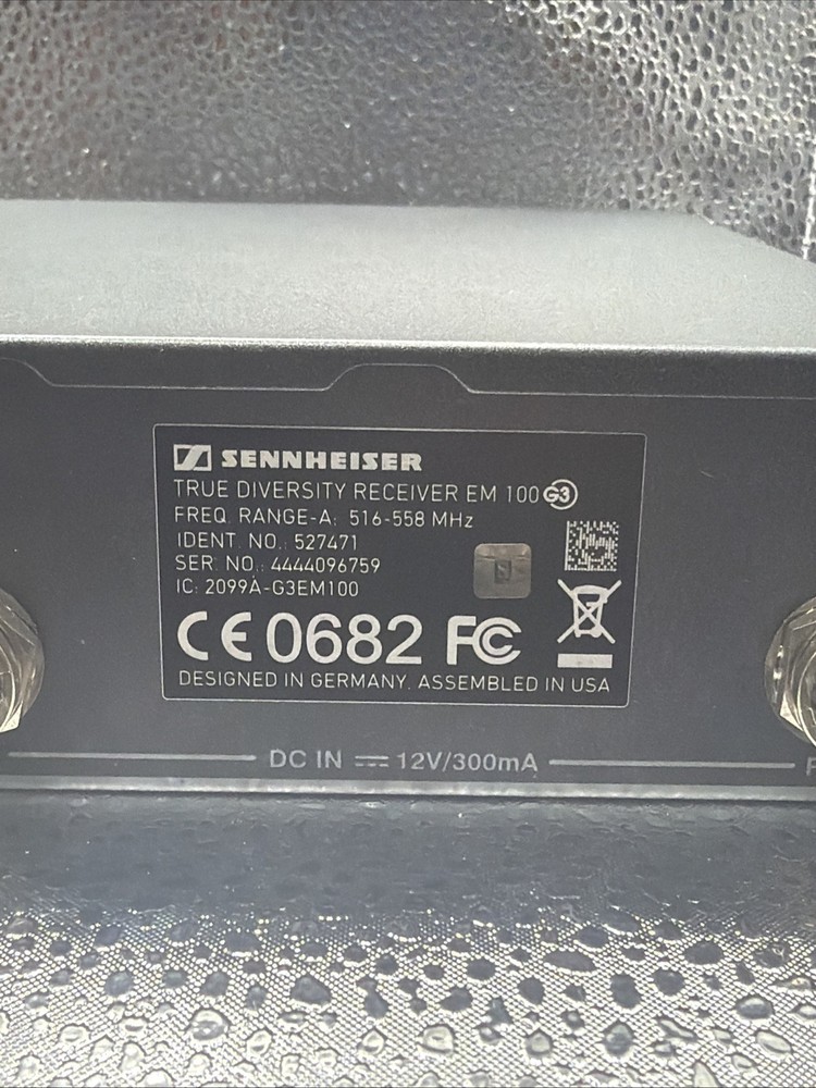 SENNHEISER EW 100G3 TRUE DIVERSITY RECEIVER EM 100G3