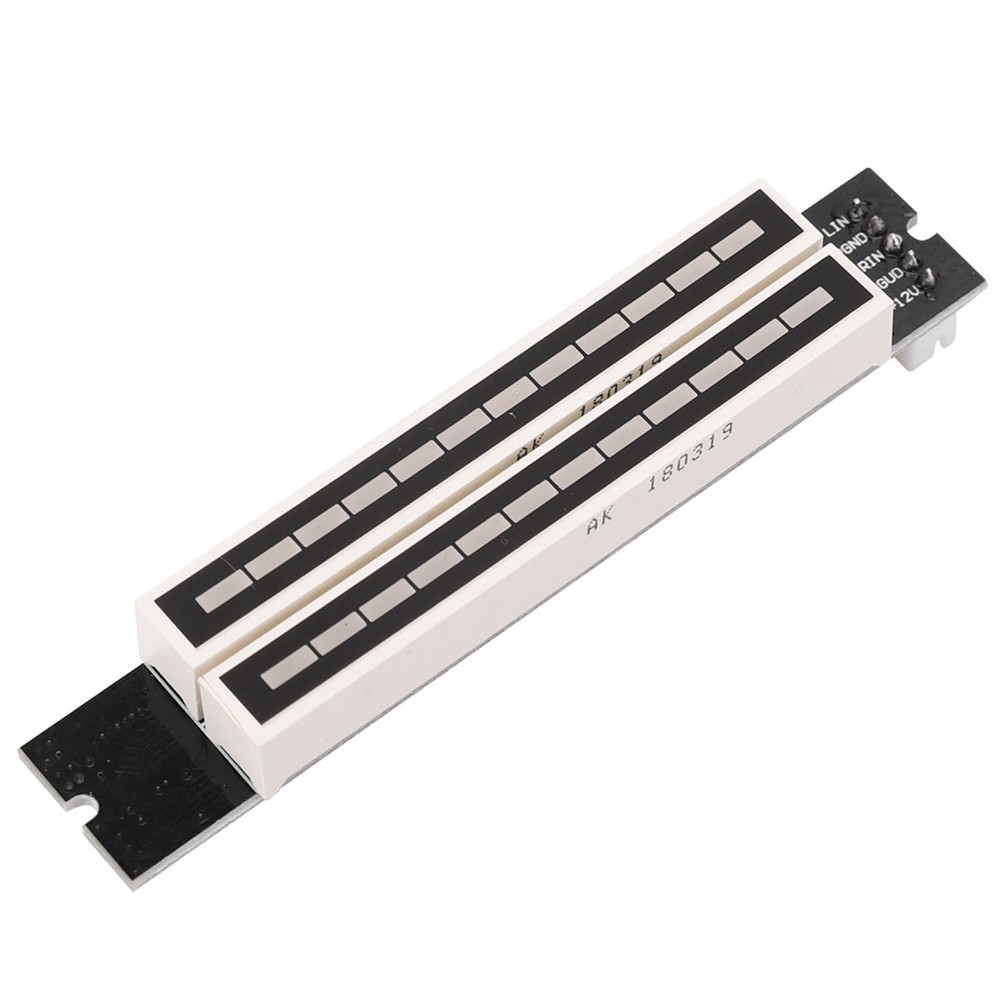 Dual 12 Stereo Level Indicator Adjustable Light Speed Level Meter Board Module