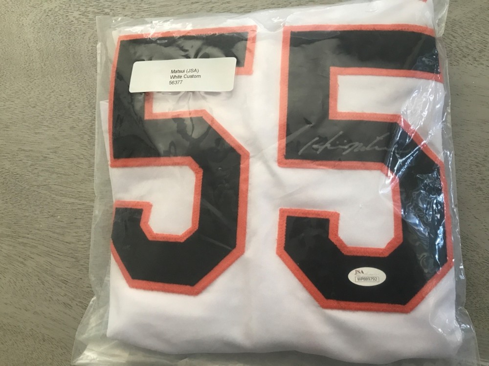 Hideki Matsui Yomiuri Giants Signed Jersey #55 JSA Authenticated
