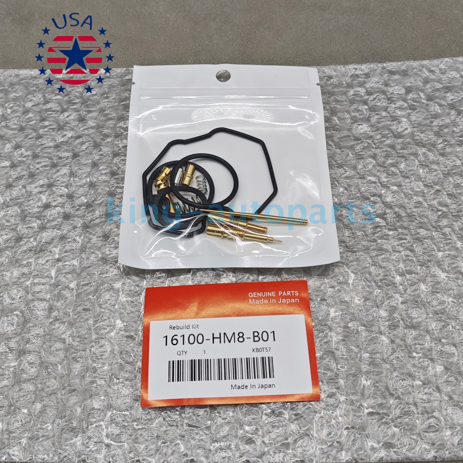 OEM ! New Carburetor Rebuild Kit For Honda Recon 250 TRX250TE TM Sportrax 250