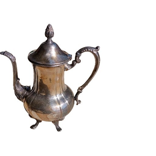 antique silver plated teapot