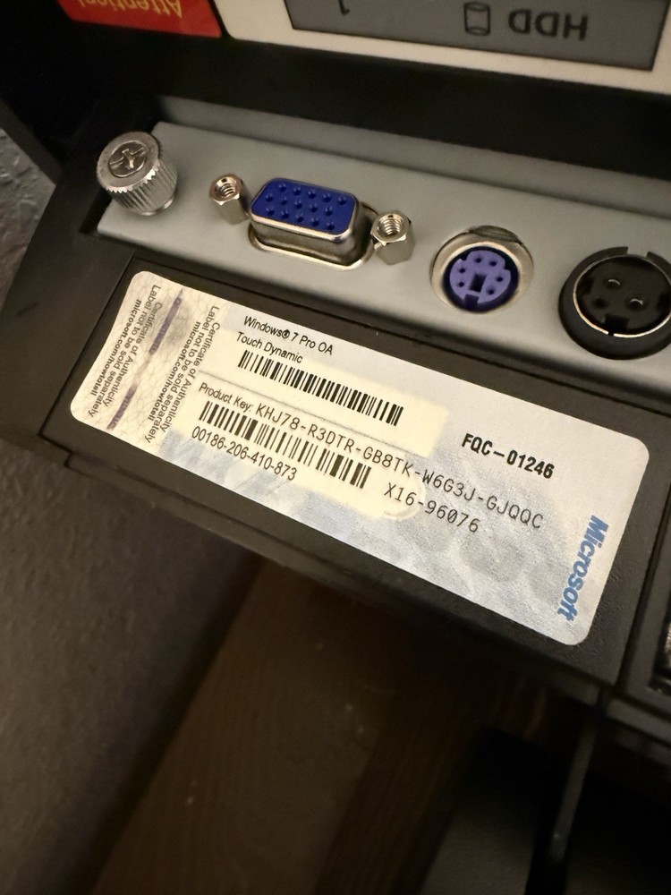 Touch Dynamic Breeze Performance POS with Card Reader NO DRIVE NO OS UNTESTED