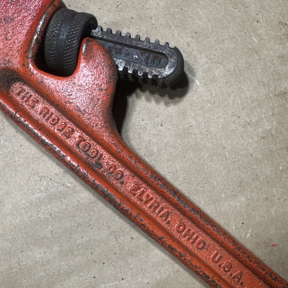 RIDGID E10 Offset Pipe Wrench U.S.A. MADE TOOL, E-10 *FREE SHIPPING *.