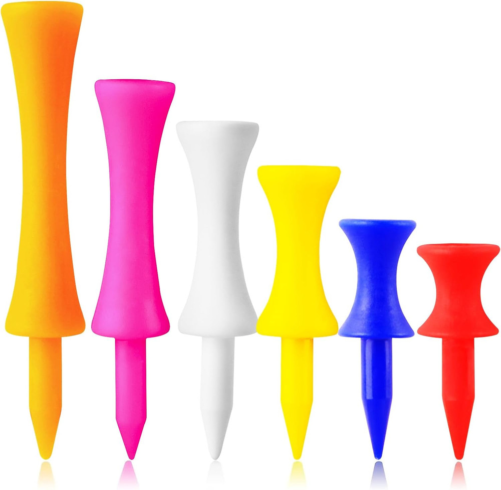 FINGER TEN Plastic Golf Castle Tees Step down Unbreakable Mixed or Same Height V