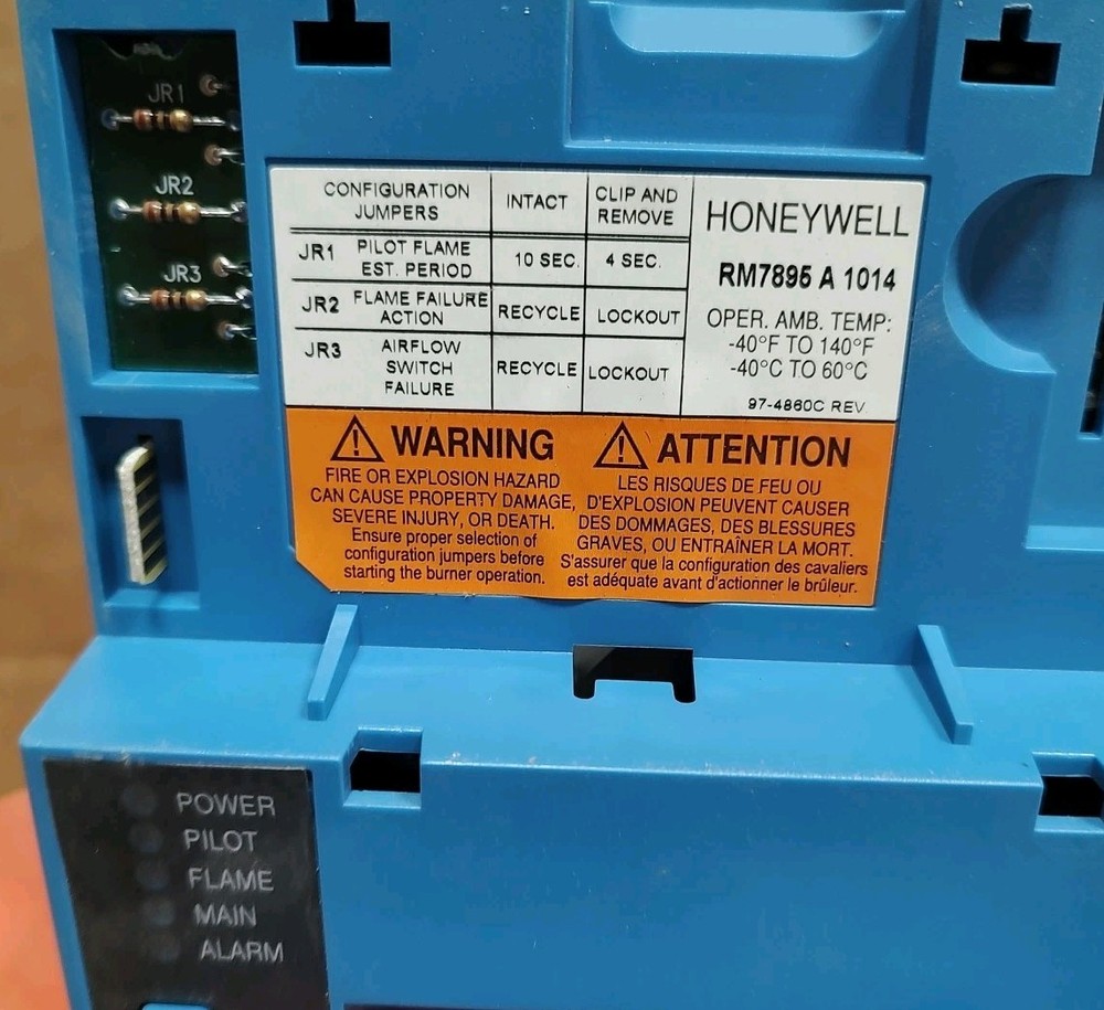NEW Honeywell RM7895 A 1014 Automatic Programming Control 120VAC BURNER CONTROL
