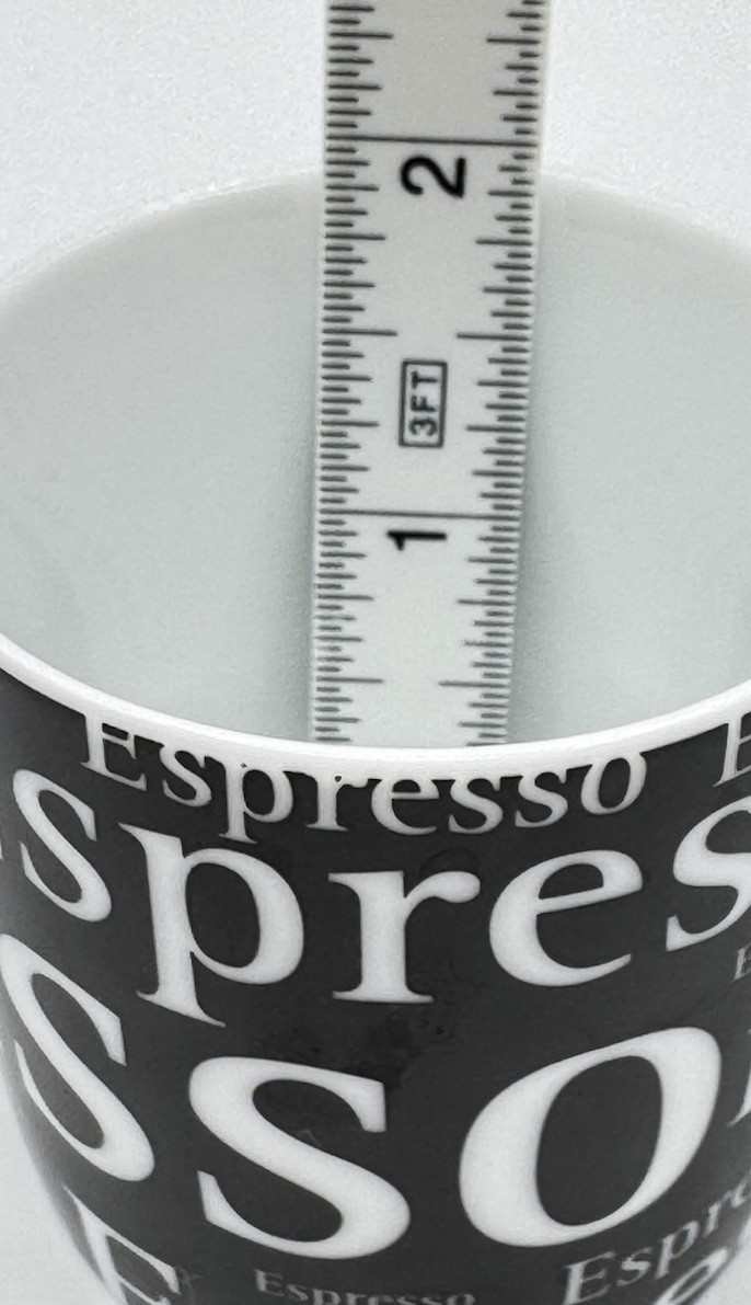 Könitz "Espresso" Cup and Saucer Set Eclectic Artsy