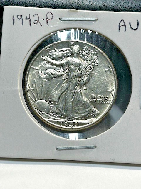 1942-P Walking Liberty Half Dollar 50c Nice Luster Great Strike for an AU coin!