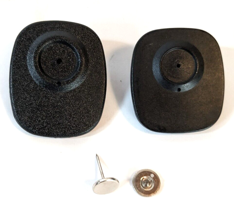 Checkpoint Security Hard Tag W/Pins Anti Theft Retail Clothing Sensor Black 100