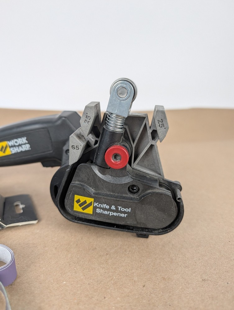 Work Sharp Knife & Tool Sharpener WSKTS Electric Handheld W/ New Belts