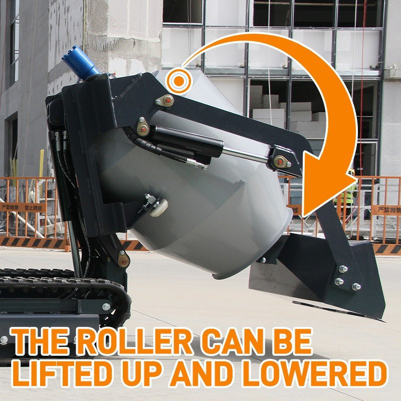 13.5HP Driven Crawler Type Mini Concrete Mixer Truck with B&S Gasoline Engine