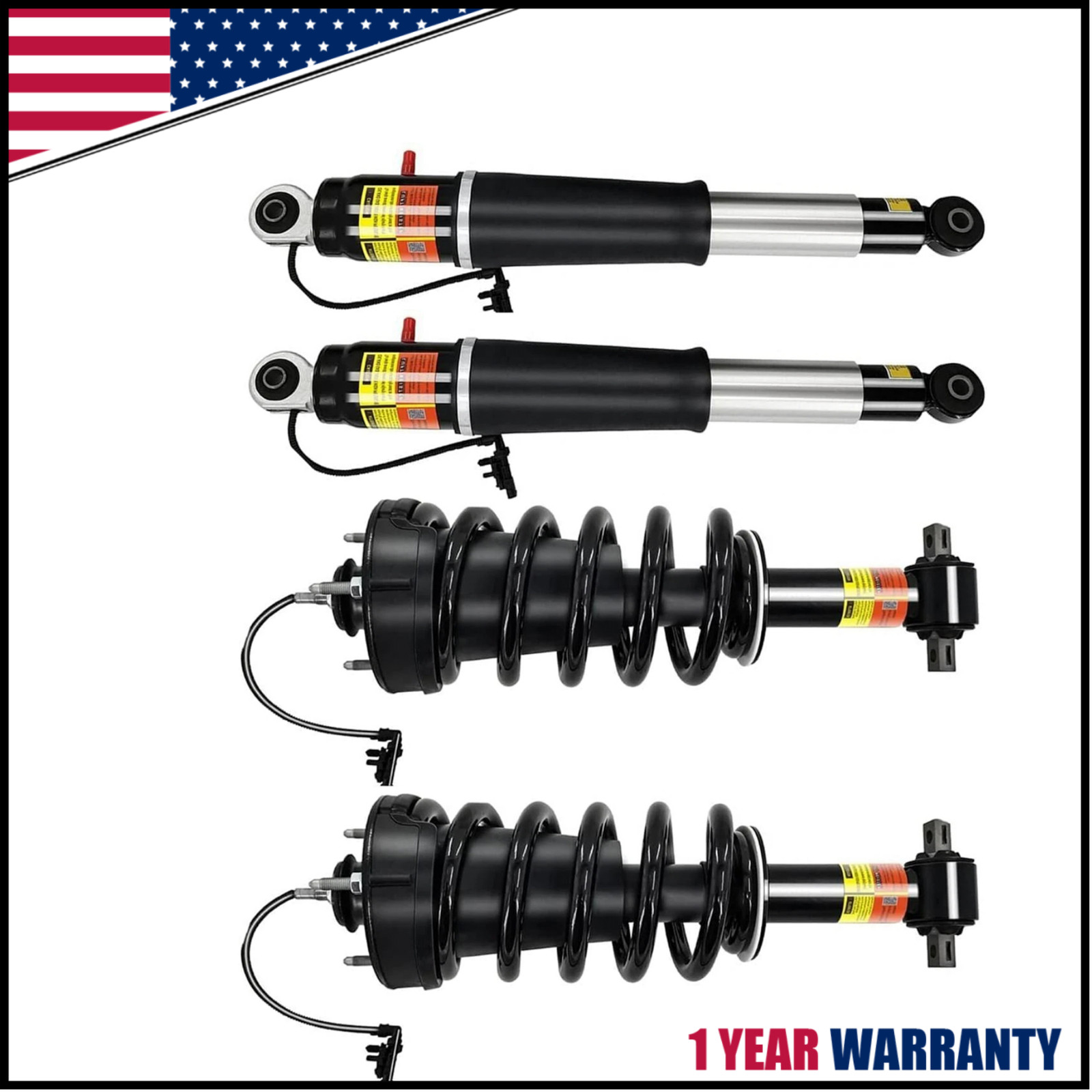 FRONT Strut Assy + REAR shock Absorber 2015-20 For Escalade Suburban Tahoe Yukon