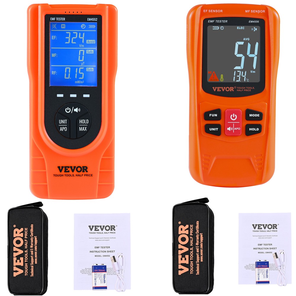 Digital LCD 3-in-1 EMF Meter Electromagnetic Radiation Detector EF MF RF