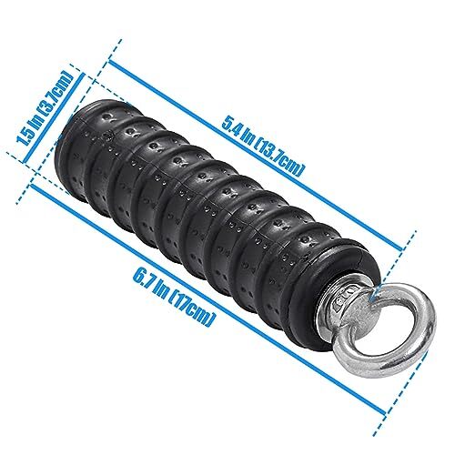 Ergonomic Tricep Rope Pull Down Attachment Upgraded Long Triceps Rope Cable A...