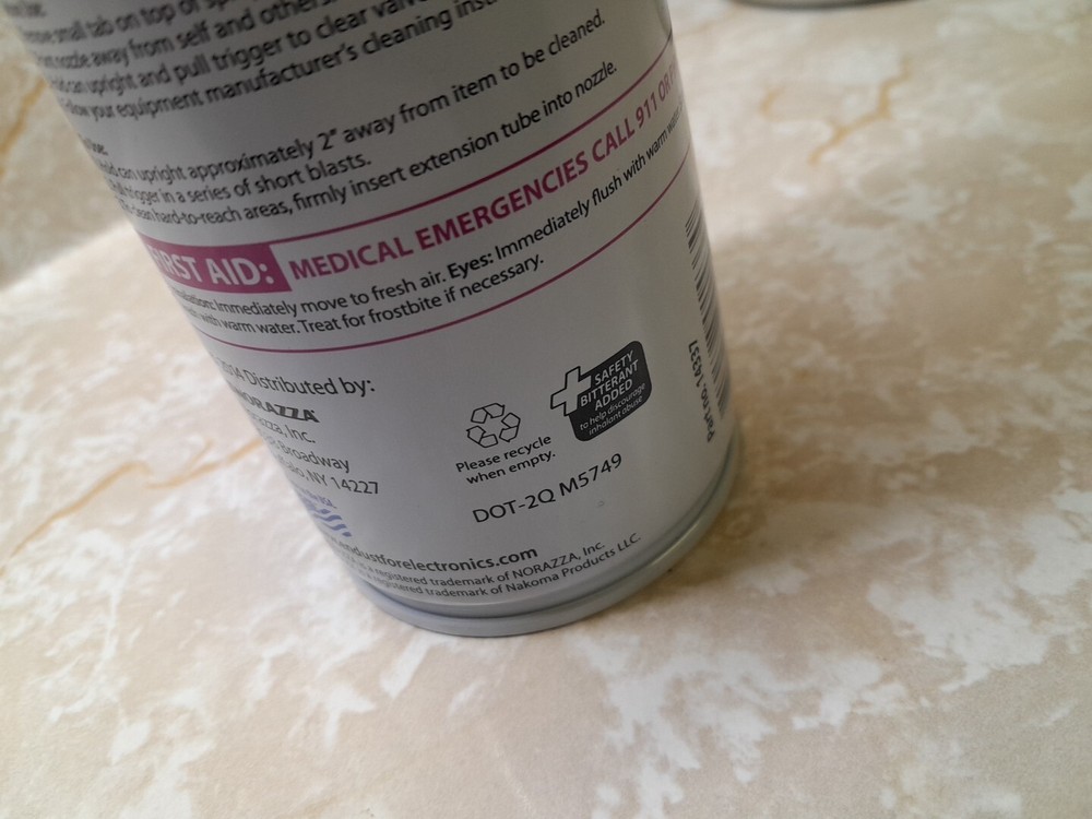 Endust For Electronics Multi Purpose Duster Compressed Air Moisture Free