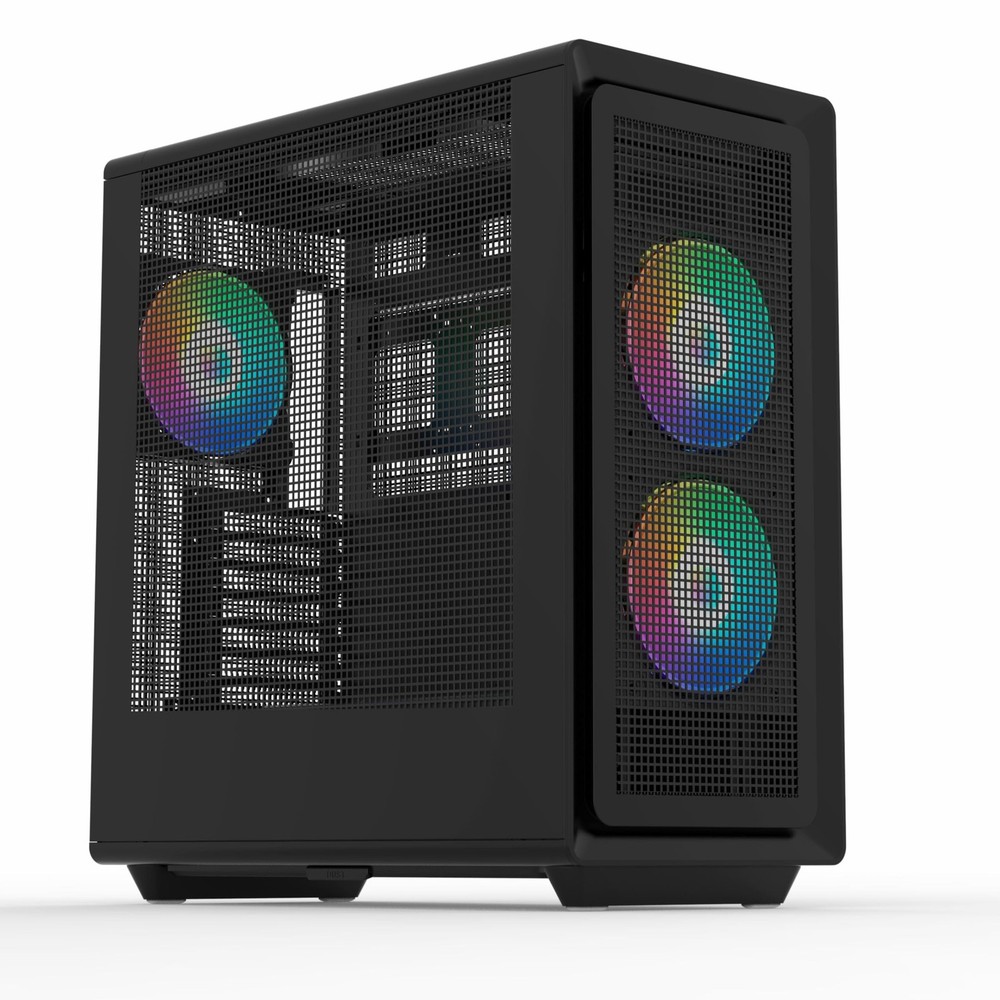 Rosewill Helium Air Black Mid Tower Computer Gaming Case, Mesh Panel,