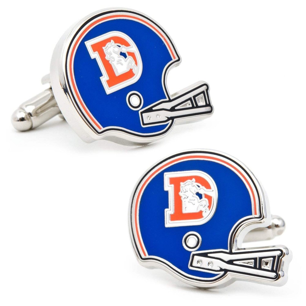 NFL Denver Broncos Throwback Helmet Cufflinks