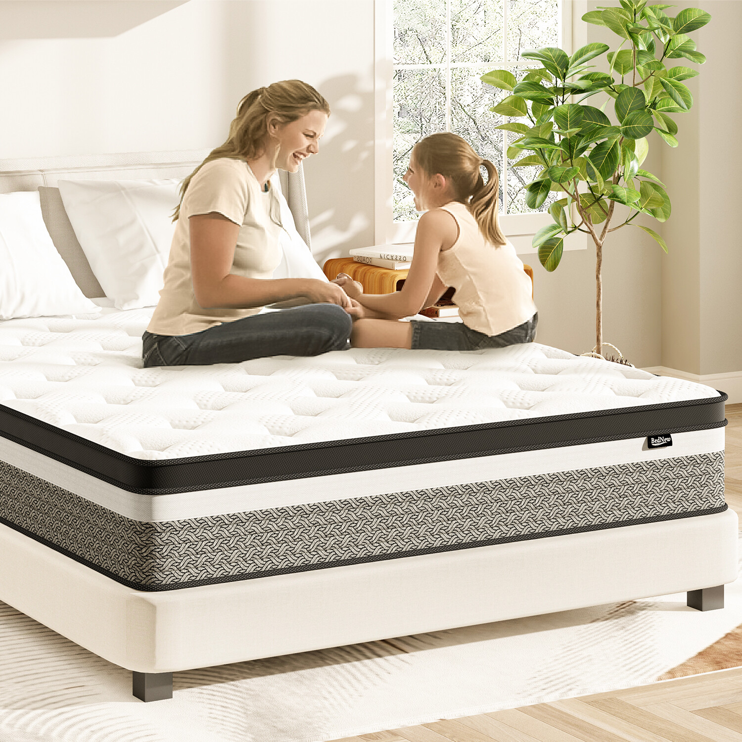 10/12/14 Inch Gel Memory Foam Hybrid Twin Full Queen King Mattress In a Box