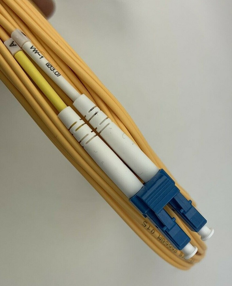 FS 15M LC to LC Duplex 9/125 Singlemode Fiber Optic Optical Patch Cable