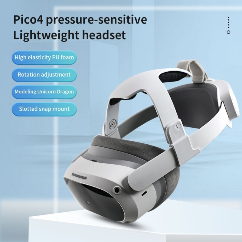 Breathable Headband Strap Headband PU Sponge for 4 Headset Head Strap