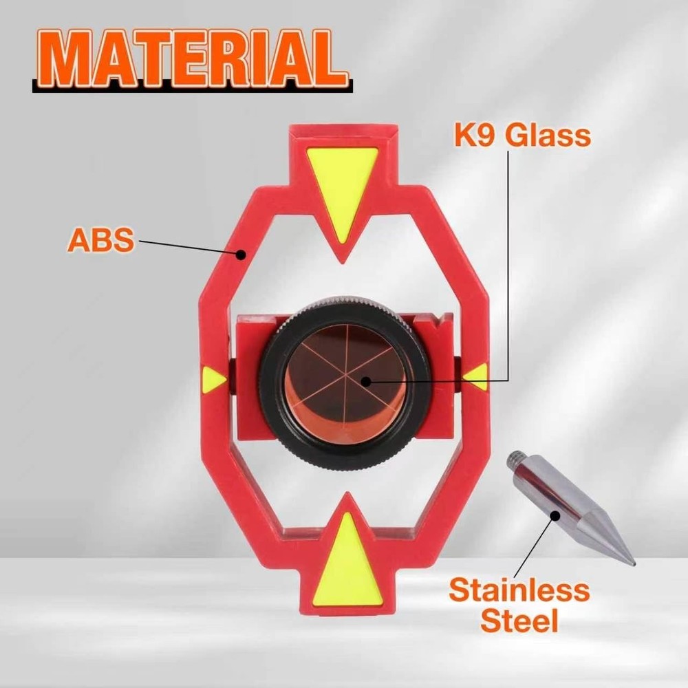 Lightweight Mini Prism Surveying Tool with Manual Operation and Adjustable Setup