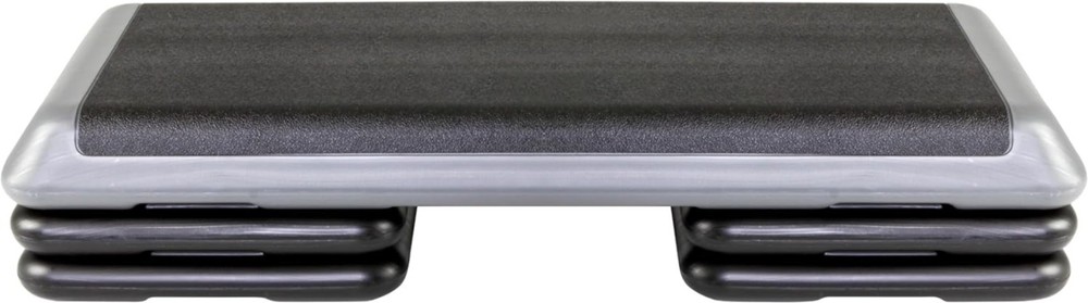 Aerobic Step with 4 Stackable Risers - Safe & Durable for Home Fitness